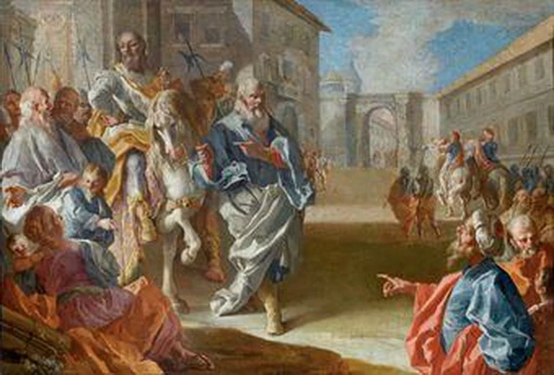 Sansone che distrugge la casa dei Filistei